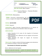 Plan Común Matemática Func Trigo Del Ángulo Doble.