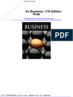 Test Bank For Business 11th Edition Pride