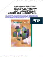 Test Bank For Business and Society Ethics Sustainability and Stakeholder Management 9th Edition Archie B Carroll Ann K Buchholtz Isbn 10 1285734297 Isbn 13 9781285734293