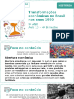 Transformações Econômicas No Brasil