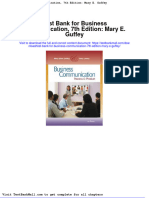 Test Bank For Business Communication 7th Edition Mary e Guffey