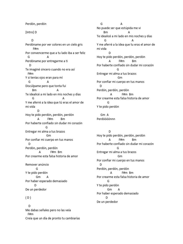 Perdón | PDF