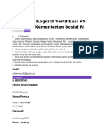 Soal Ujian Kognitif Sertifikasi RS LPK 2023 Kementerian Sosial RI