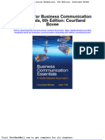 Test Bank For Business Communication Essentials 6th Edition Courtland Bovee