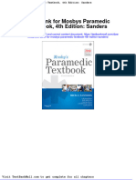 Test Bank For Mosbys Paramedic Textbook 4th Edition Sanders