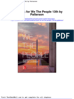 Test Bank For We The People 13th by Patterson