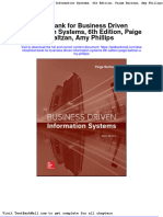 Test Bank For Business Driven Information Systems 6th Edition Paige Baltzan Amy Phillips