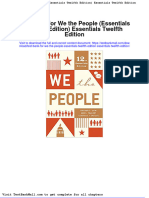 Test Bank For We The People Essentials Twelfth Edition Essentials Twelfth Edition