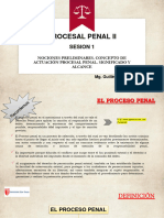 Sesión 1 - Derecho Procesal Penal II