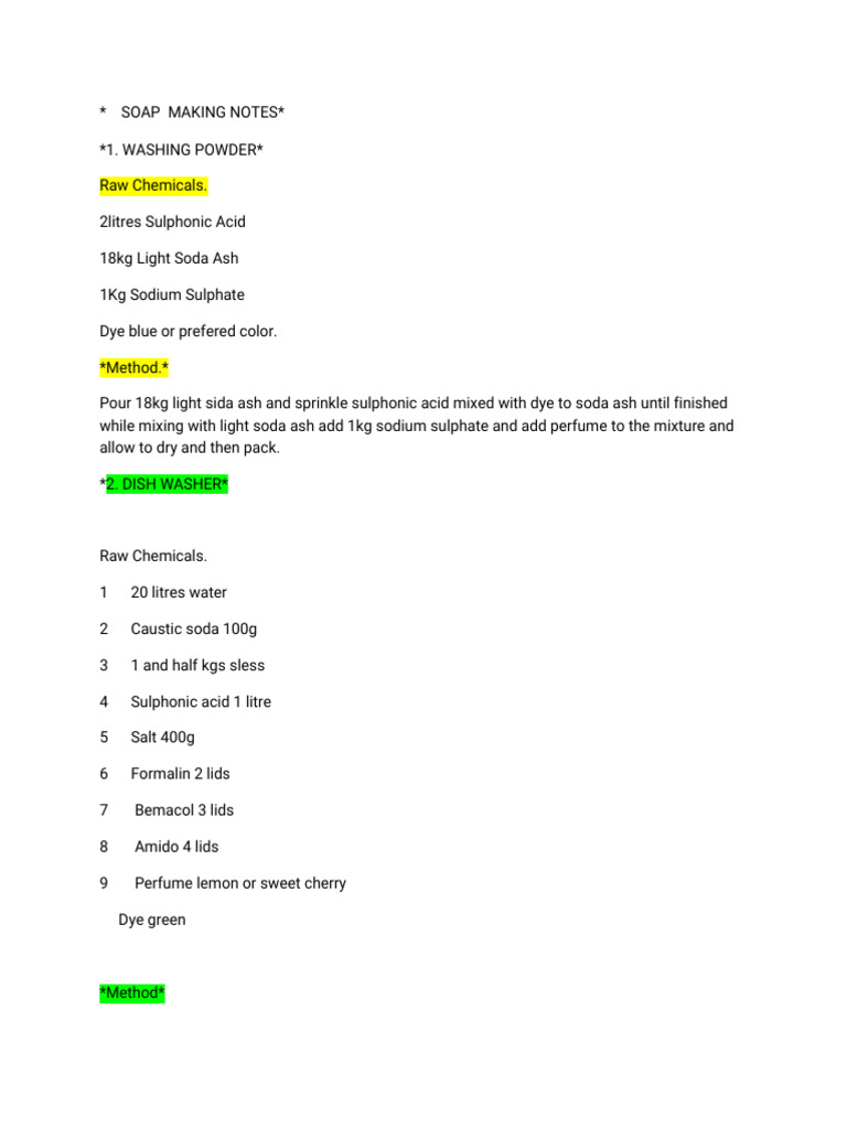 Soap Making. | PDF | Sodium Carbonate | Soap