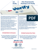 E-Verify Poster and Right To Work in English and Spanish