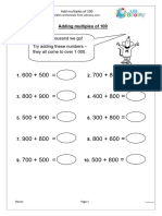 Add Multiples of 100 Questions