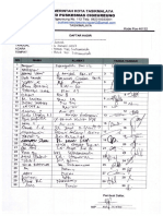 Daftar Hadir Sukamanah