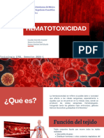 Hematotoxicidad Toxicología