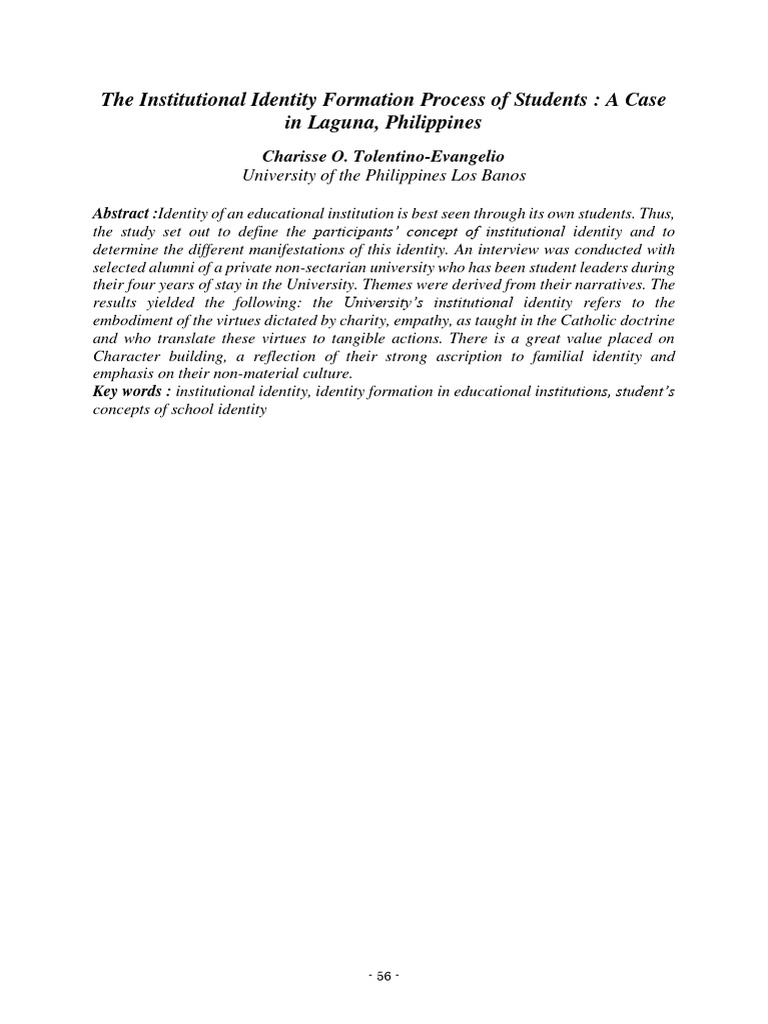 Student Identity in Philippine Universities | PDF | Identity (Social ...