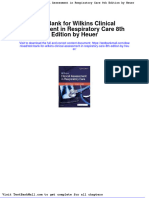 Test Bank For Wilkins Clinical Assessment in Respiratory Care 8th Edition by Heuer