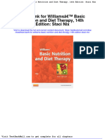 Test Bank For Williams Basic Nutrition and Diet Therapy 14th Edition Staci Nix