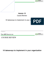 C-KPI Course Review - Slides