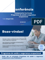 Programas de Saúde e Segurança Ocupacional - Apresentação Da Conferência - Com - Ajustes de Formatação