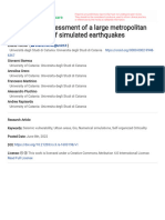 Seismic Risk Assessment of A Large Metropolitan Ar