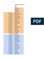 Groups For Presentation