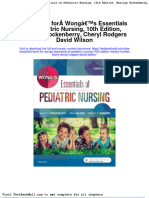 Test Bank For Wongs Essentials of Pediatric Nursing 10th Edition Marilyn Hockenberry Cheryl Rodgers David Wilson