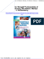 Test Bank For Wongs Essentials of Pediatric Nursing 8th Edition Marilyn J Hockenberry