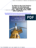 Test Bank For Work in The 21st Century An Introduction To Industrial and Organizational Psychology 6th Edition Frank J Landy Jeffrey M Conte Isbn 9781118976272