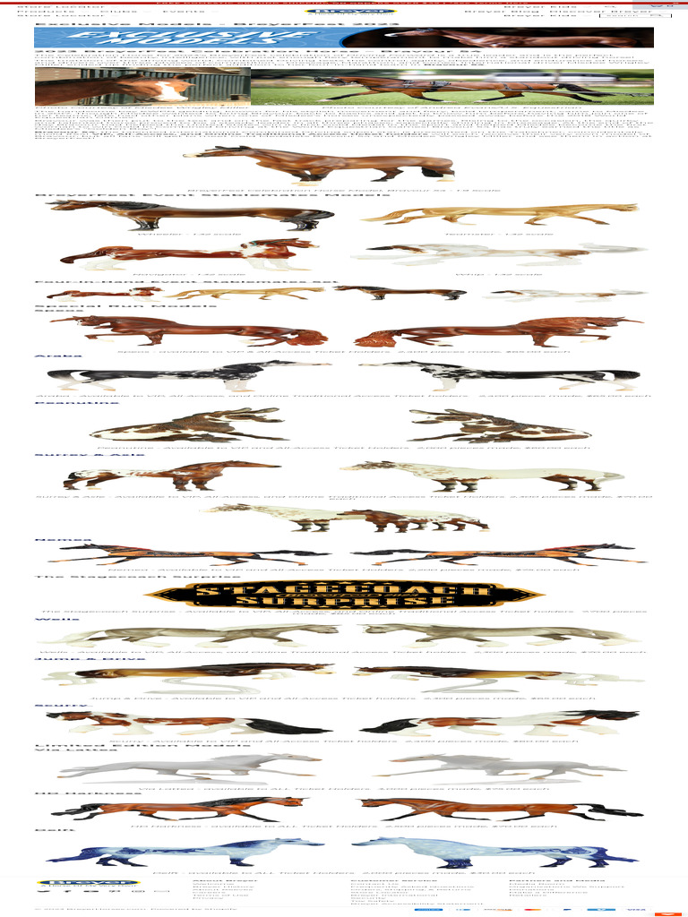 Exclusive Models BreyerFest 2023 BreyerHorses Com 4 PDF