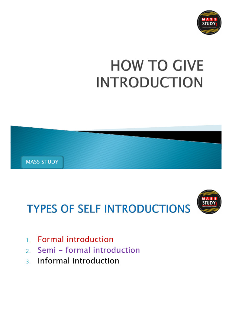 Self Introduction | PDF