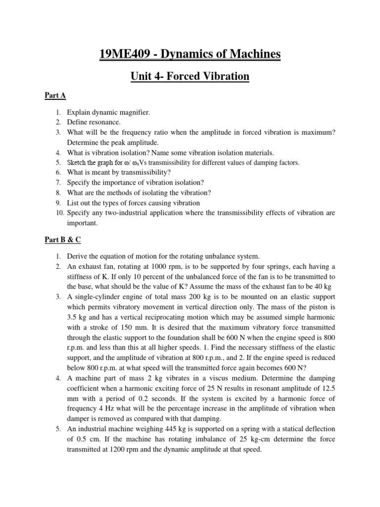 DOM Unit 4 & 5 QB | PDF | Gyroscope | Damping