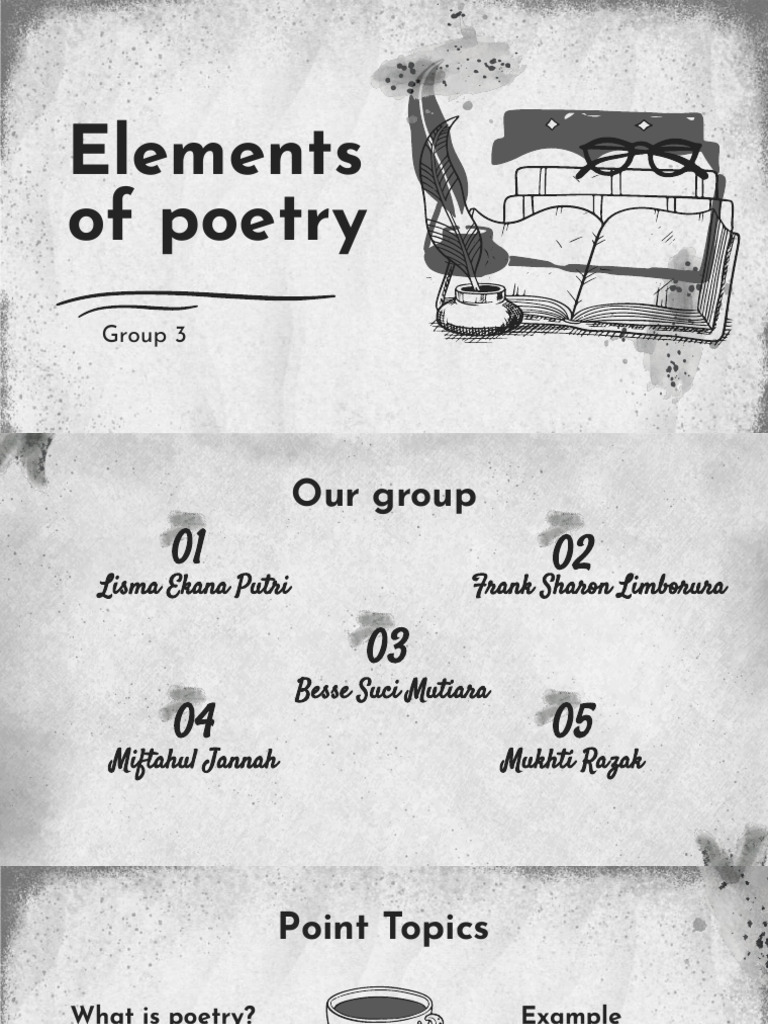 Group 3 Element Of Poetry Pdf Poetry Syllable