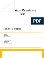 Insulation Resistance Test