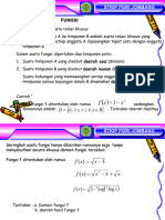 Kalkulus Dasar - Fungsi
