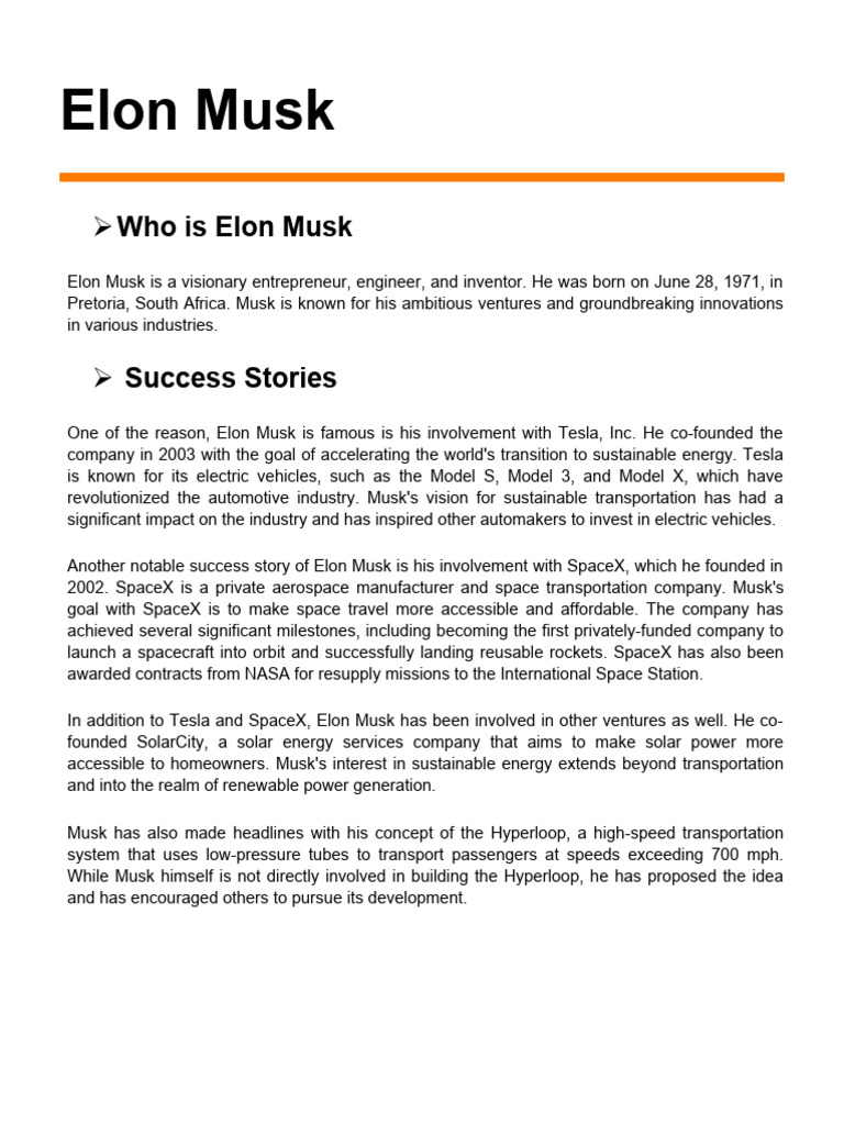 Elon Musk PDF