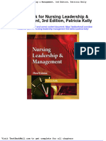Test Bank For Nursing Leadership Management 3rd Edition Patricia Kelly