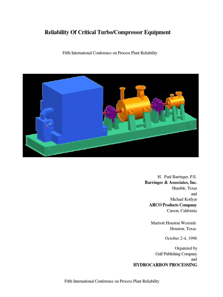Turbo/Compressor Reliability Assessment | PDF | Reliability Engineering ...