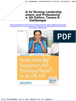 Test Bank For Nursing Leadership Management and Professional Practice 6th Edition Tamara R Dahlkemper