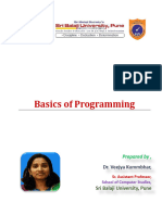 Chapter 1 - Basics of Programming