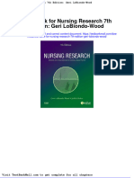 Test Bank For Nursing Research 7th Edition Geri Lobiondo Wood