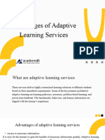Advantages of Adaptive Learning Services