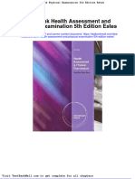 Test Bank Health Assessment and Physical Examination 5th Edition Estes
