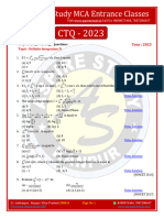 CTQ 24 - Definite Integration II