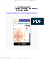 Test Bank Introductory Medical Surgical Nursing 12th Edition by Timby Smith