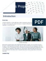 Business Proposal Professional Doc in Dark Blue Green Abstract Professional Style