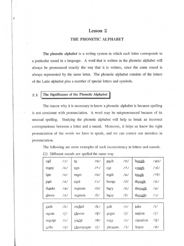 Phonetic Alphabetเอกสาร | PDF