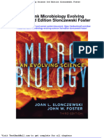Test Bank Microbiology Evolving Science 3rd Edition Slonczewski Foster