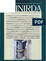 Ahmet Bozkurt / Şiirin Ve Resmin Yeni Dilbilgisi Parçalanan Parergonal Bakış Ve Örtülü Bedenin Şiiri-SINIRDA Kasım Ocak 2009 Sayı 10