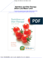 Test Bank Nutrition and Diet Therapy 6th Edition Lutz Mazur Litch