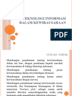 Teknologi Informasi Dalam Kewirausahaan